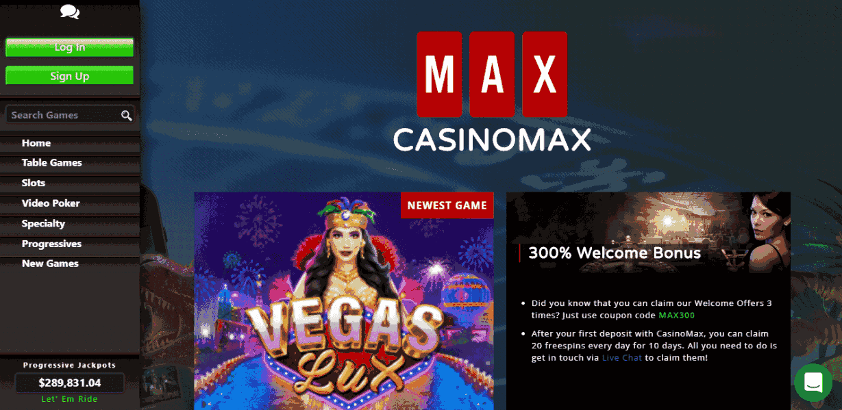 CasinoMax Casino Review – Vegas Lux