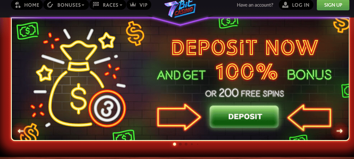 7Bit Casino - Up to 200 free spins