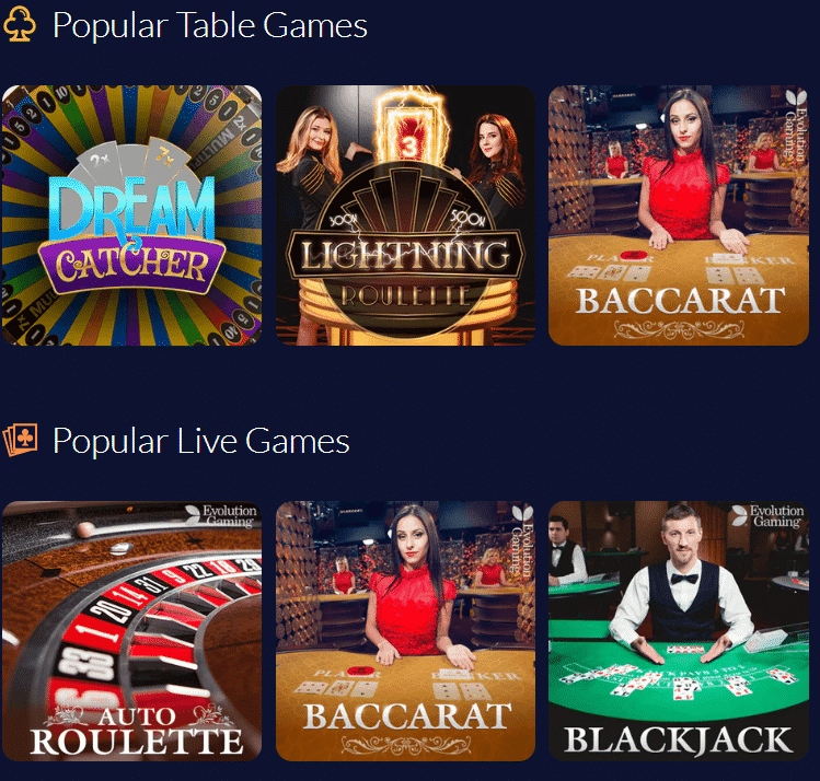 mBit Casino Video Poker Games and Live Dealer Games