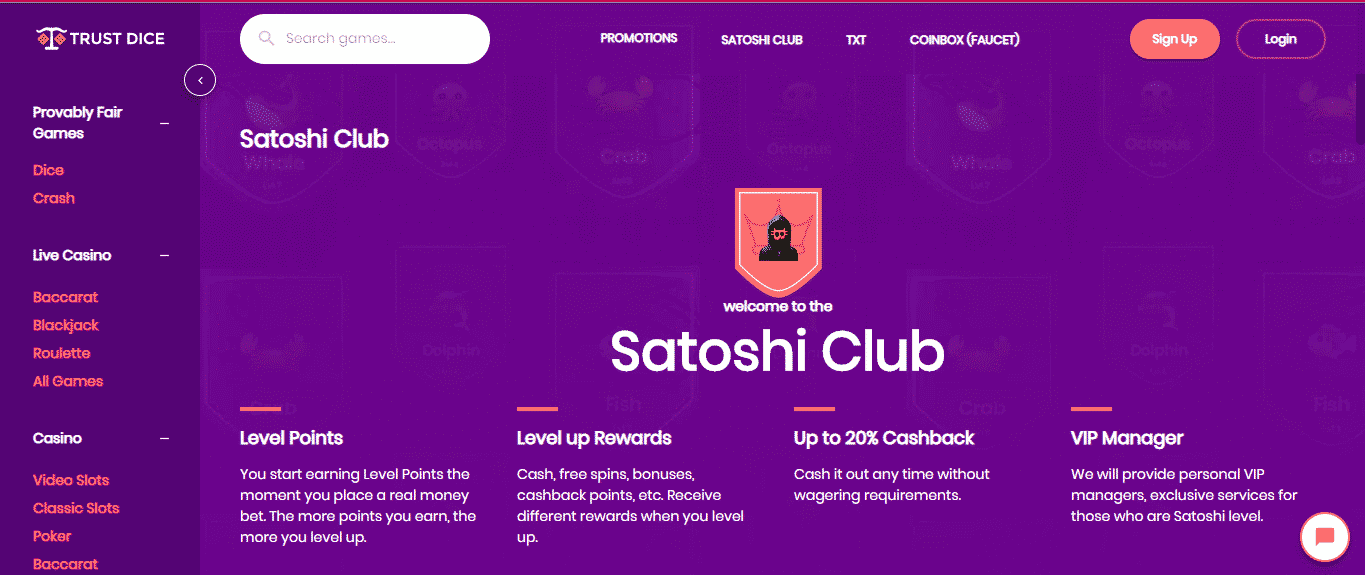 The Satoshi Club for VIP customers