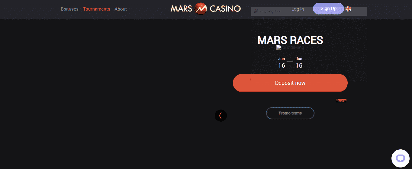Mars Casino Review - The Tournaments