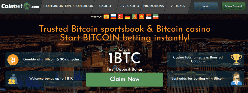 Coinbet24 casino Review - Sportsbook and Bitcoin Casino