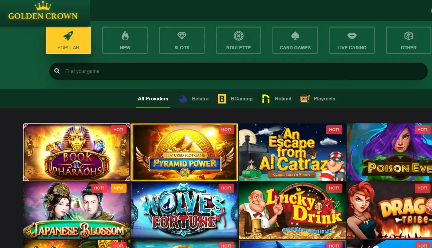 Golden Crown Casino Reviews - User-friendly Interface Golden Crown Casino Reviews - User-friendly Interface