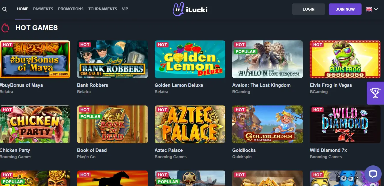 iLUCKI Casino Reviews – The hottest games of iLUCKI Casino