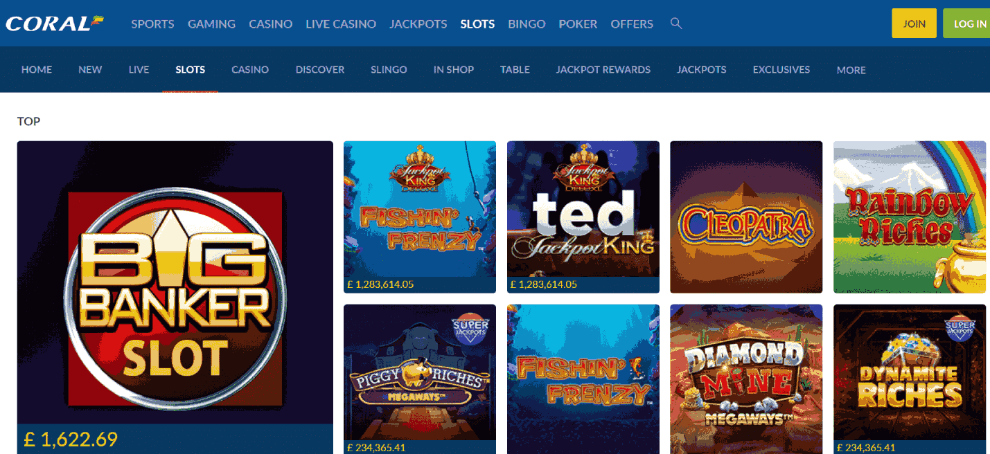 Coral Casino - Brace Yourself with Exclusive Collection of Slot Games