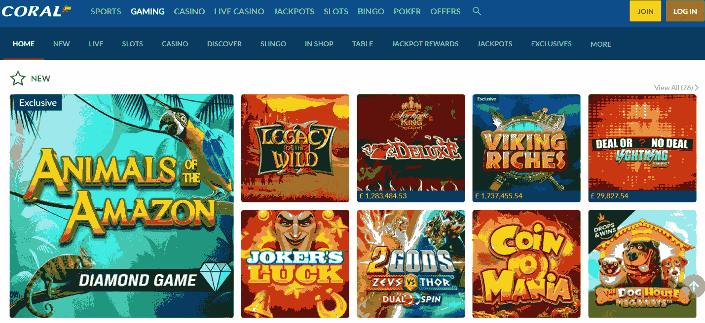 Coral Casino Reviews - Brace Yourself with Vivid Collection of Games Ever