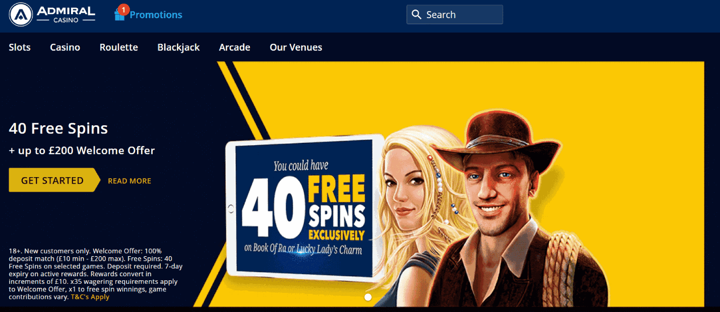 Admiral Casino Review 2021 - Get complete and honest reviews