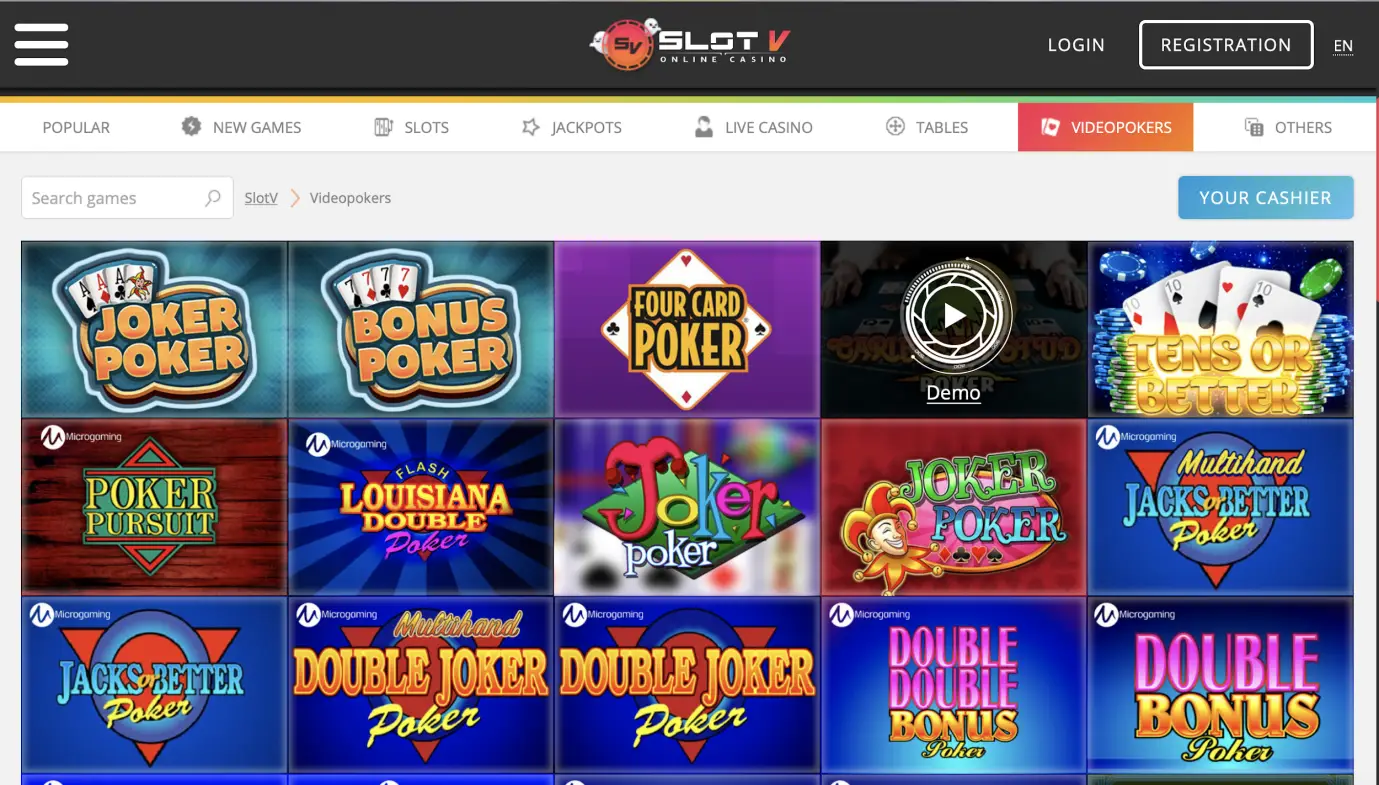 slotv - video poker