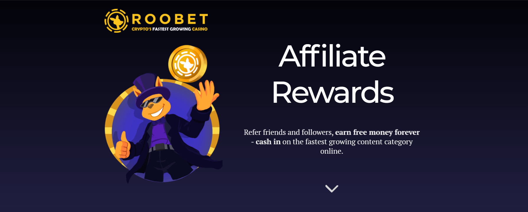 Affiliate Rewards by Roobet