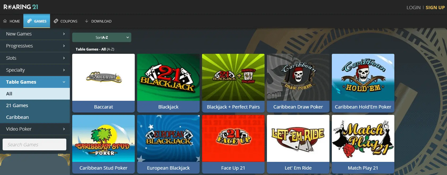 Table Games Table Games