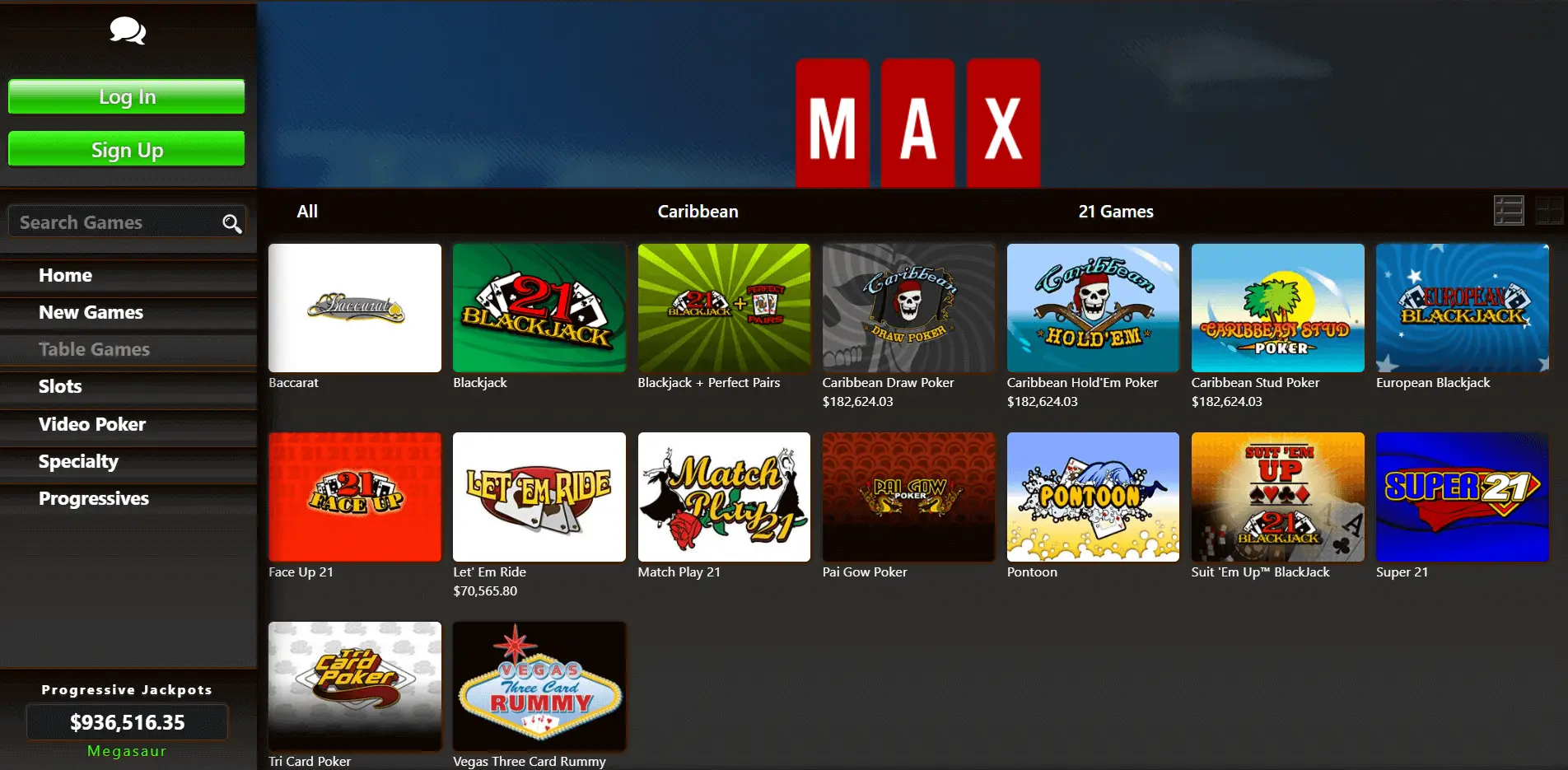 Table Games Table Games