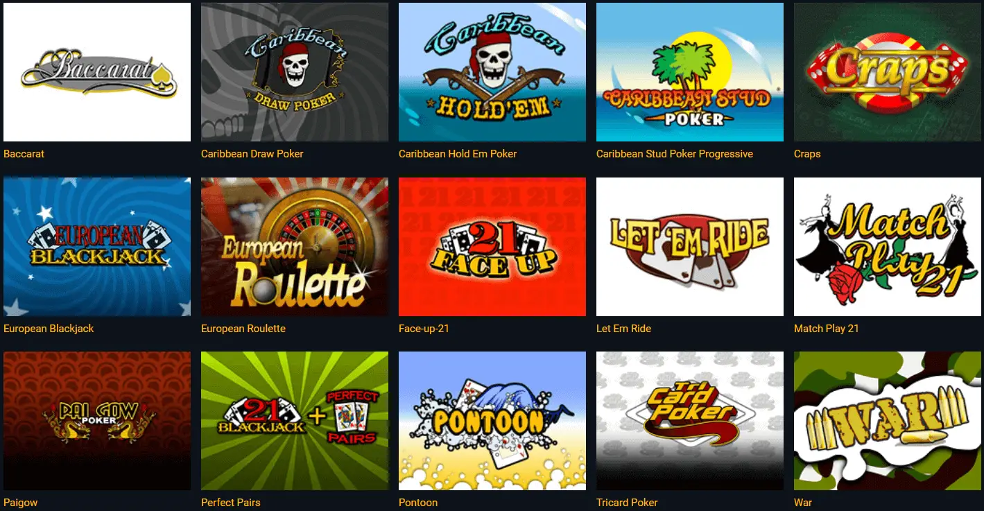 Play Various Table Games Like Blackjack, Baccarat and More Play Various Table Games Like Blackjack, Baccarat and More