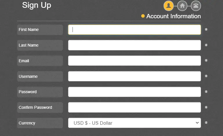 Registration Process @Casino Brango Registration Process @Casino Brango