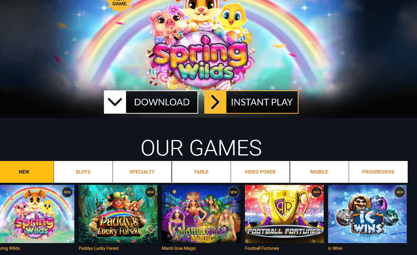 Various Games @Casino Brango