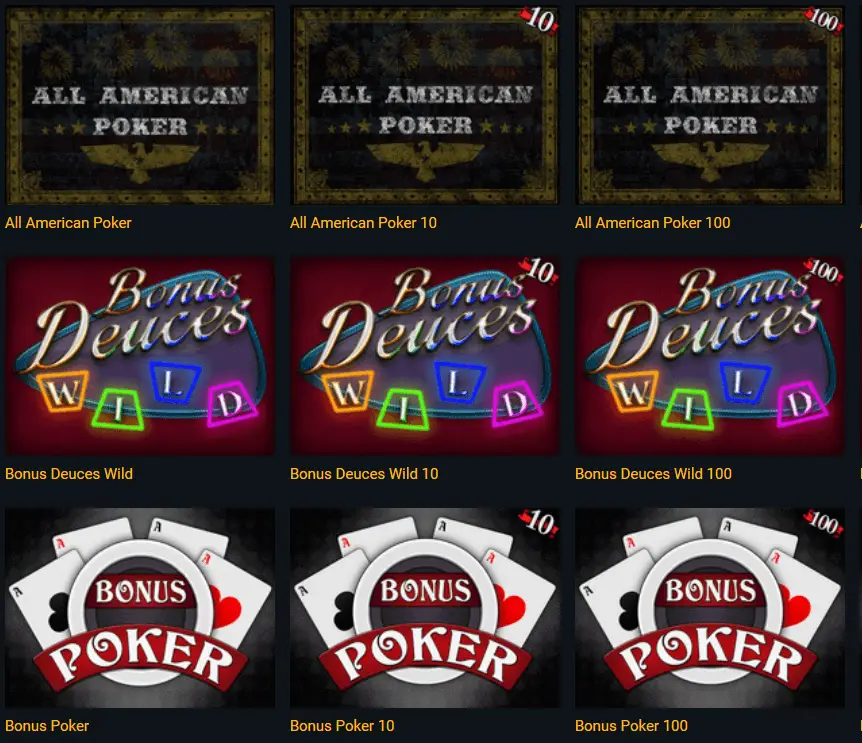 Wide Variety of Poker Games @Casino Brango Wide Variety of Poker Games @Casino Brango