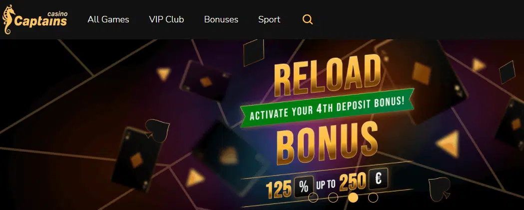 CaptainsBet Reload Bonuses CaptainsBet Reload Bonuses