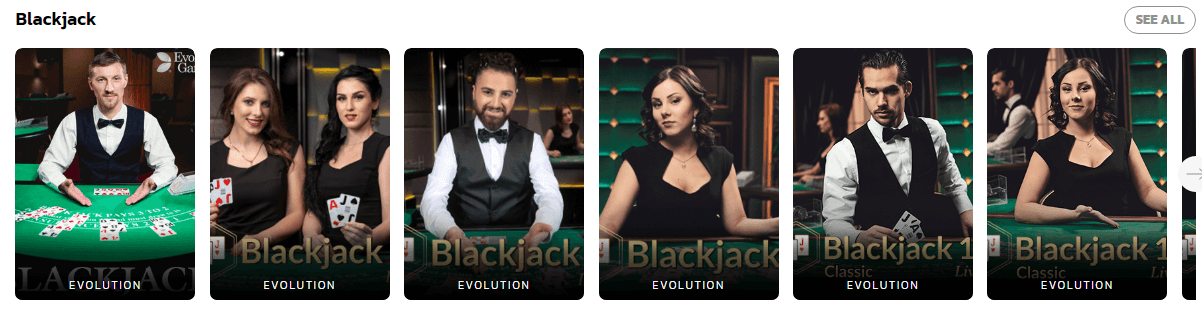 Wildcoins Casino Blackjack Games