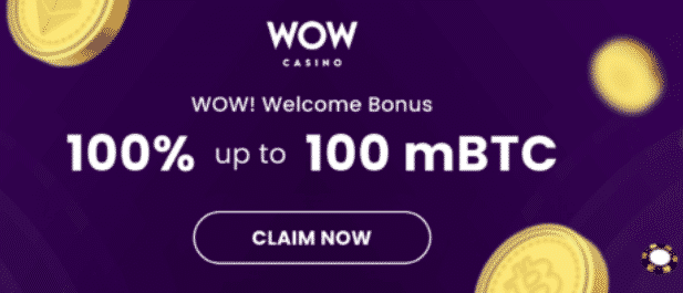 WOW Casino Welcome Bonus