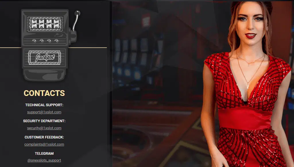 1xslots Casino Customer Support