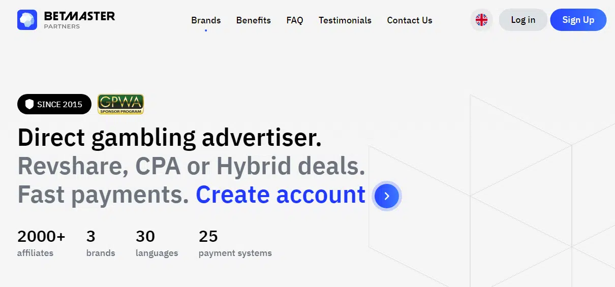 Betmaster Affiliate Program