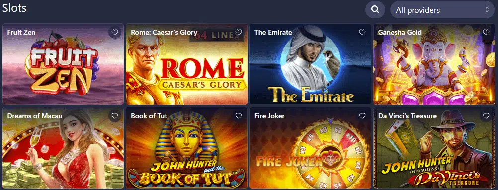Betmaster Casino Slot Games