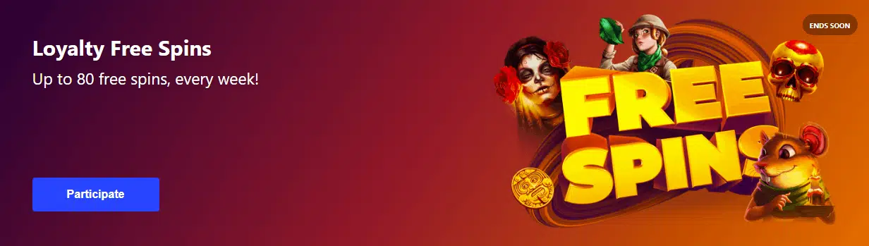 Betmaster Loyalty Free Spins