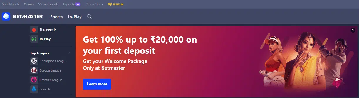 Betmaster User Interface