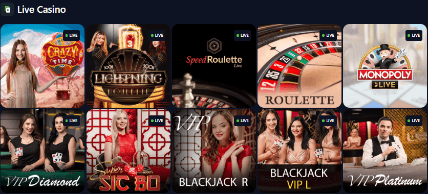 Bets.io Casino Live Games