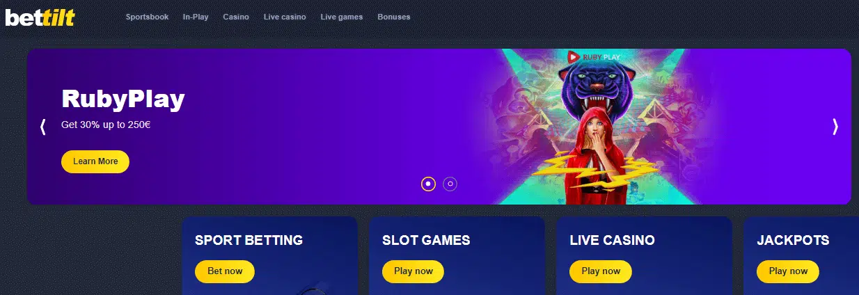 Bettilt Casino User Interface