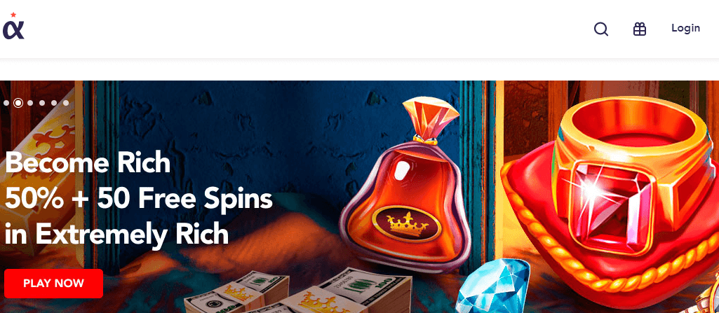 Casino Alpha 50 Free Spins Offer