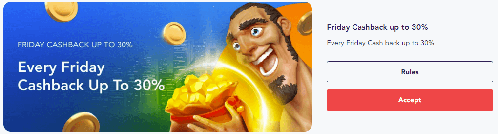Casino Alpha Friday Cashback Bonus Casino Alpha Friday Cashback Bonus