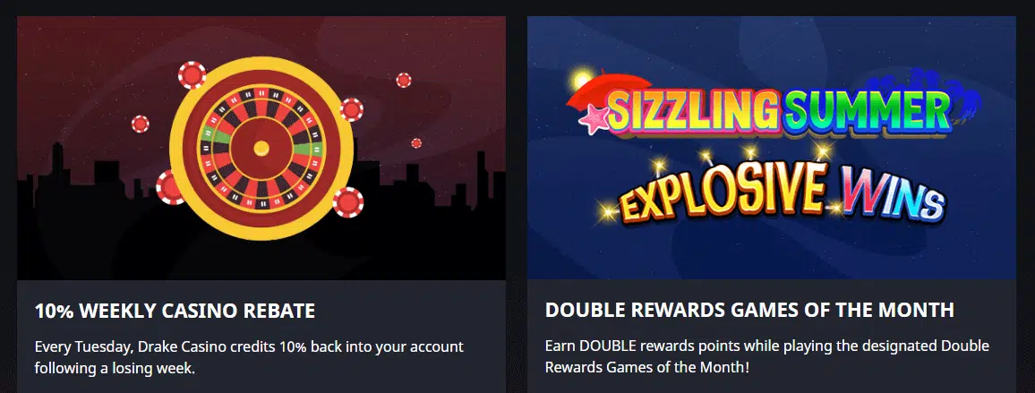 Drake Casino Weekly Rebate Drake Casino Weekly Rebate