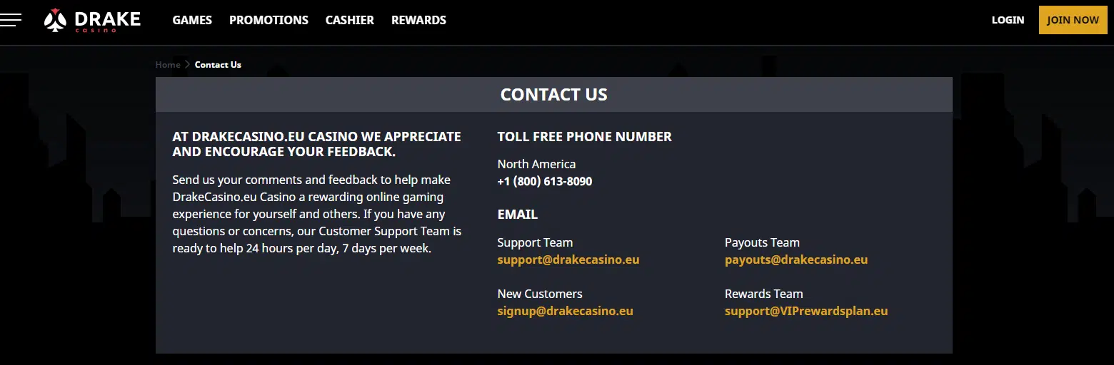 Drake Customer Support Drake Customer Support