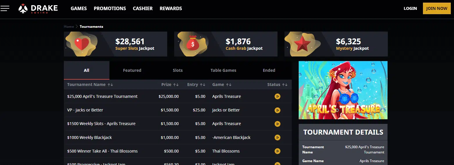 Drake Tournaments Drake Tournaments