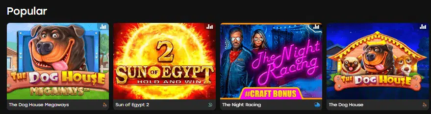 Fairspin Casino Popular Games Fairspin Casino Popular Games