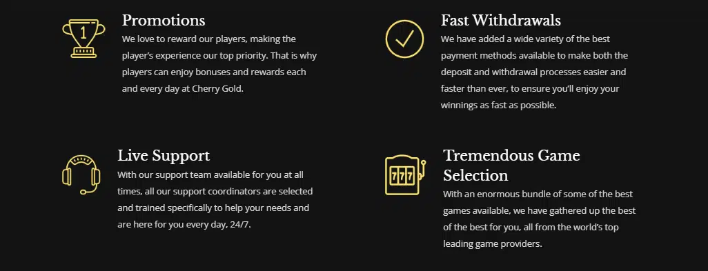 Features of Cherry Gold Features of Cherry Gold