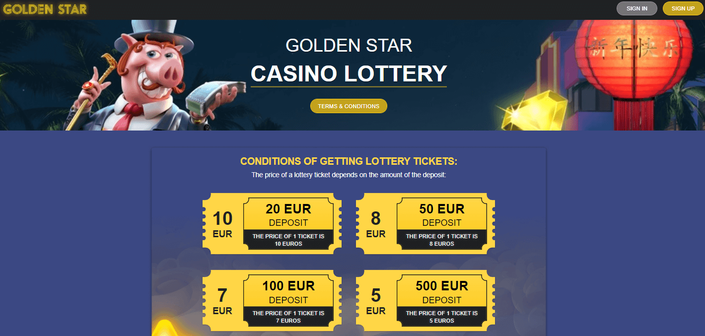 Golden Star Casino Lottery