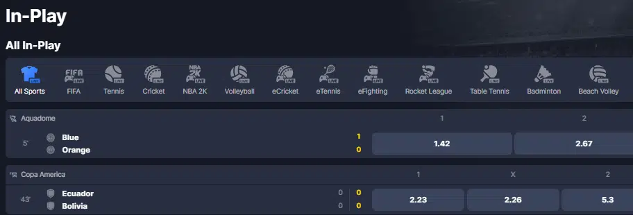 In-Play Games by Bettilt