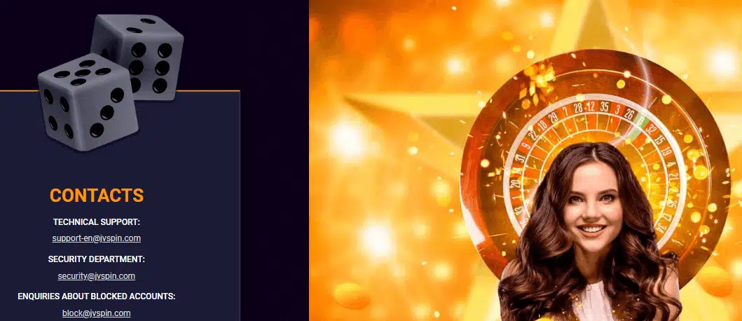 JVSpin Casino Customer Support JVSpin Casino Customer Support