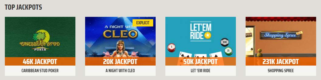 Jackpot Games by Ignition Casino
