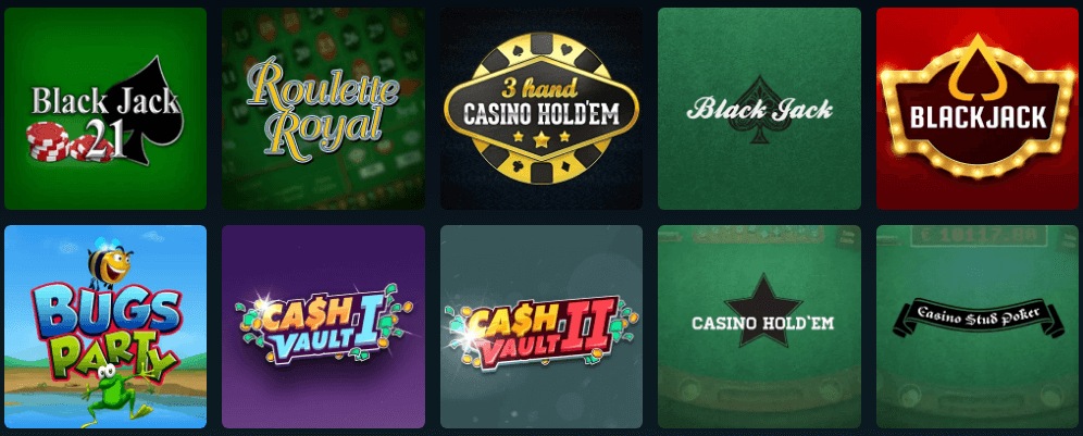 Megaslot Casino Table Games