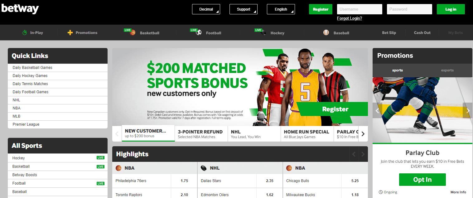 Sports Betting by Betway
