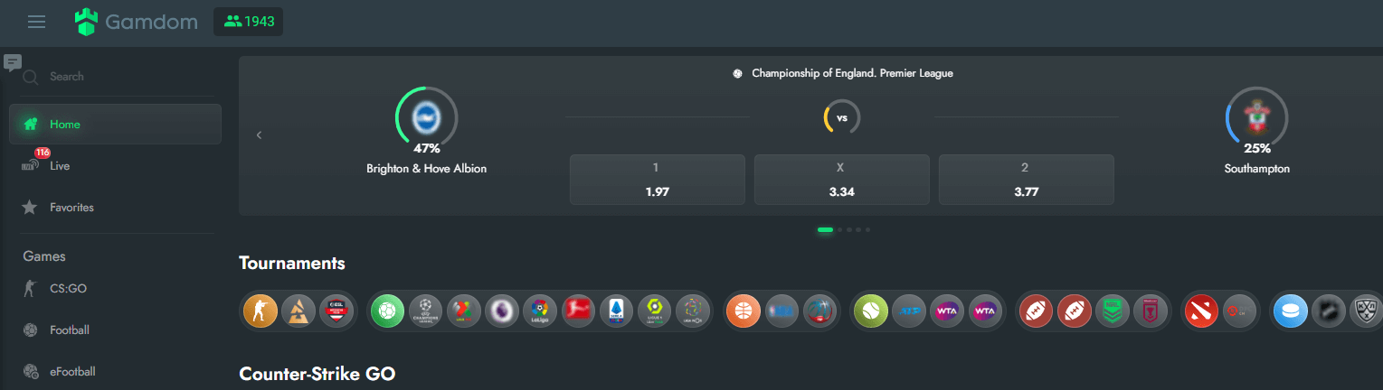 Sports Betting by Gamdom