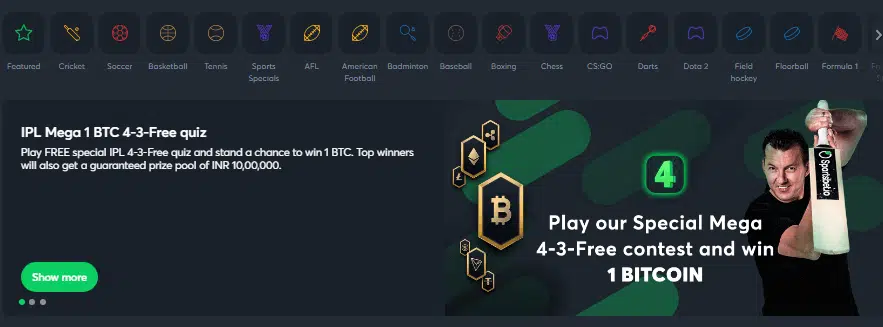 Sports Betting by Sportsbet.io