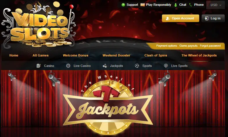 The Wheel of Jackpots by Videoslots