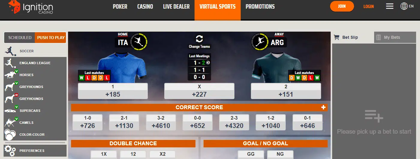 Virtual Sports by Ignition Virtual Sports by Ignition