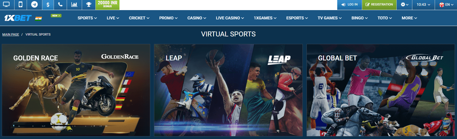 1xBet Virtual Sports Games