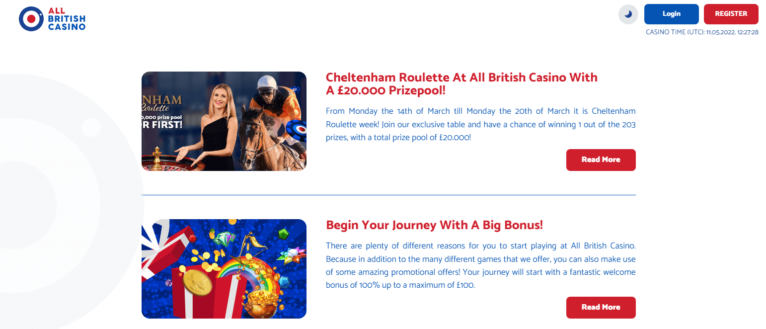 All British Casino Bonuses & Promotions