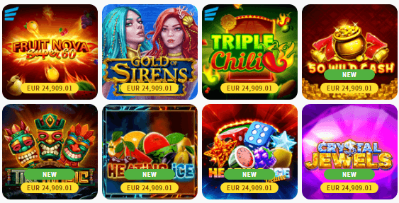 CoinSaga Casino Jackpot Games