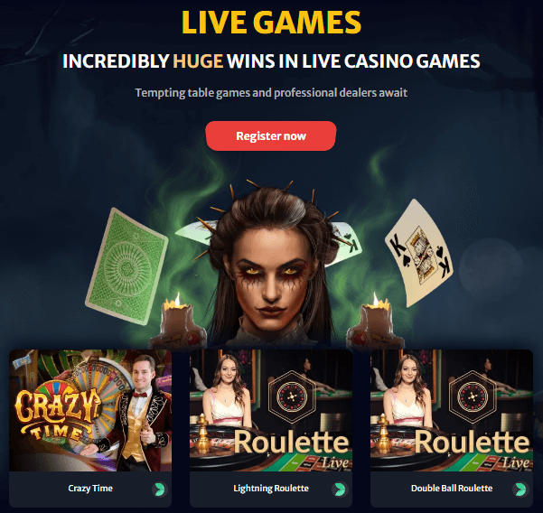 Hell Spin Casino Live Games
